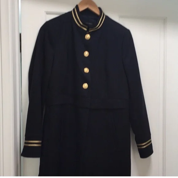 Zara Military Navy Jacket - Picture 4 of 9